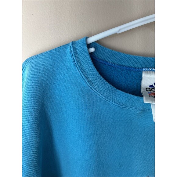 Vtg 90s Adidas Crewneck Pullover Sweatshirt Mens XL Red Embroidered Big Logo USA - Picture 5 of 12